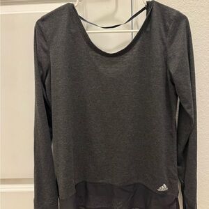 Adidas Dark Gray Long Sleeve Shirt